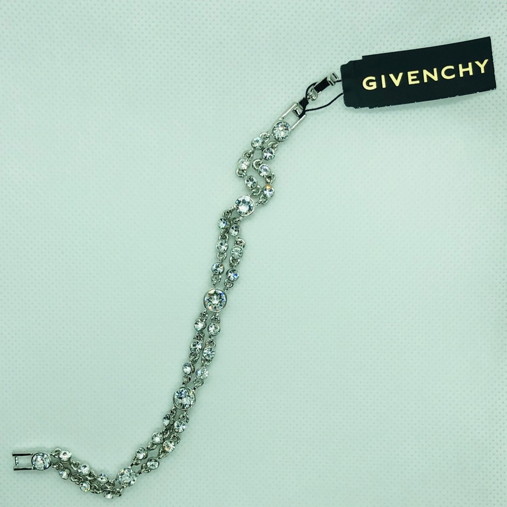 New Givenchy Crystal Double-Row Flex Bracelet